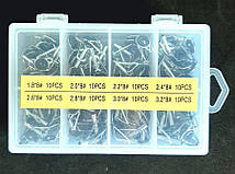 Набір тюльпанів для вудилища розміри 1,8 * 8 - 3,2 * 8, 80 шт.