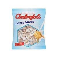 Льодяники Ambrofoli Lattemiele Мед молоко 230g