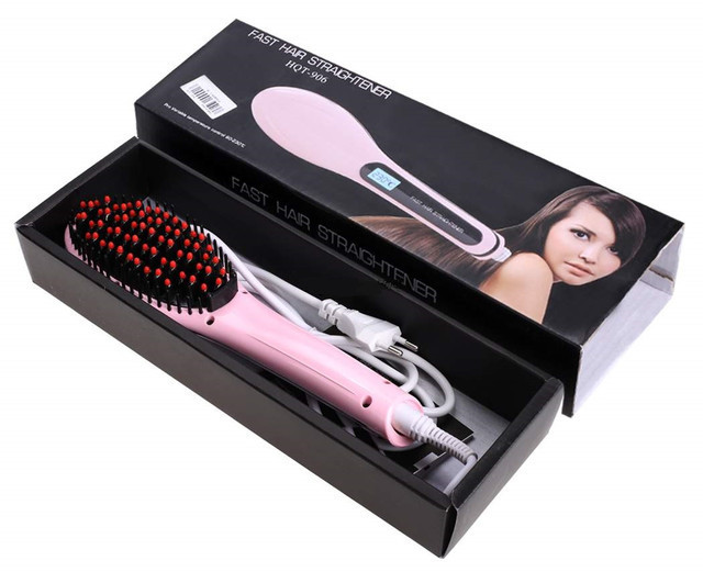 Электрическая расческа-выпрямитель волос FAST HAIR STRAIGHTENER. БЕЗ ДИСПЛЕЯ !!! - фото 1 - id-p270647827