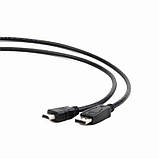 Кабель мультимедійний Display Port to HDMI 3.0m Cablexpert (CC-DP-HDMI-3M) DisplayPort, HDMI, фото 2