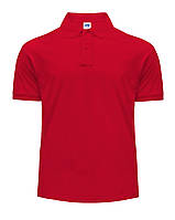 Мужская футболка-поло JHK POLO WORKER 210 цвет красный (RD)