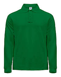 Чоловіча футболка-поло POLO REGULAR MAN LS зелений колір (KG)