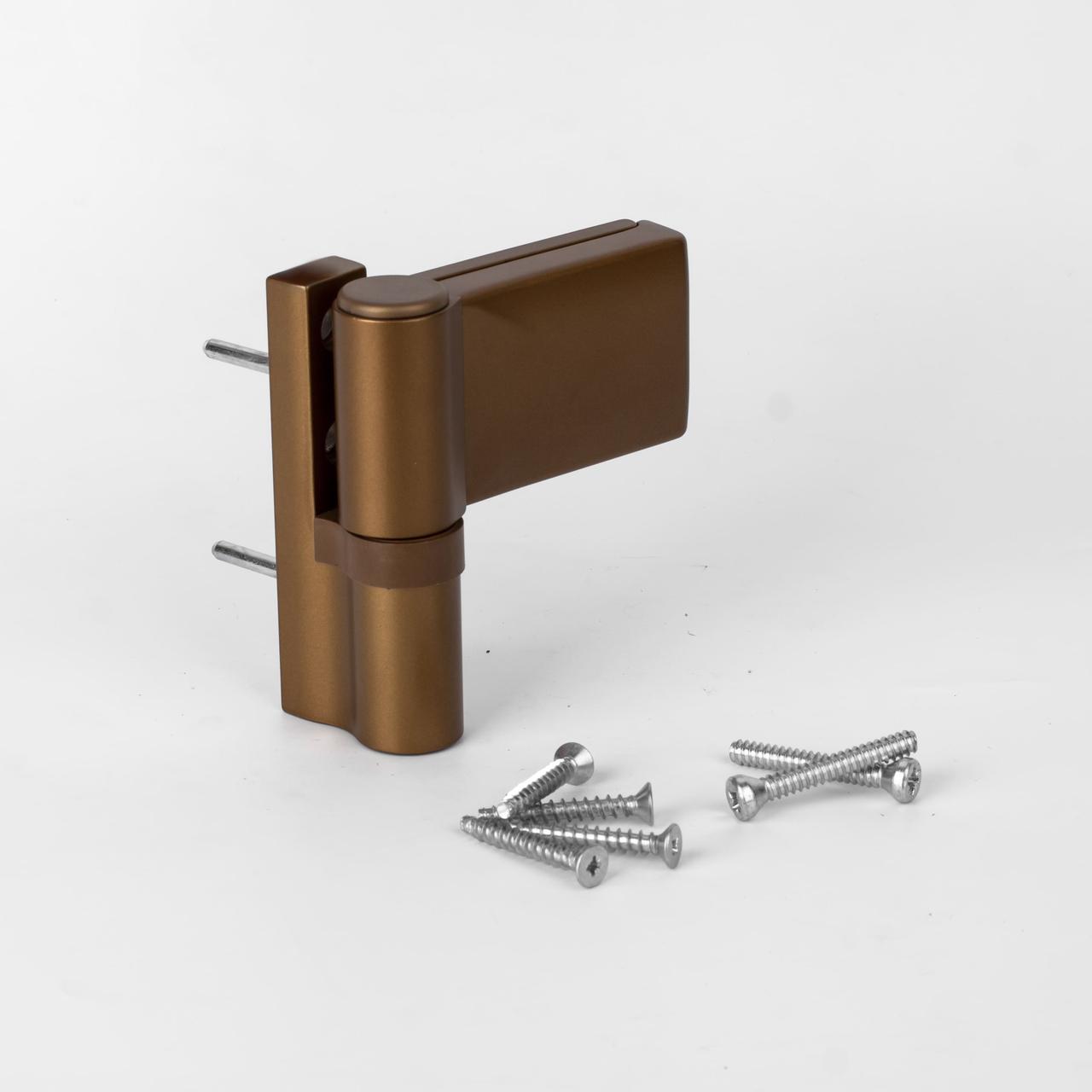 Дверна петля для пвх дверей універсальна DHV Бронза F4 (наплав 15-20), фото 1