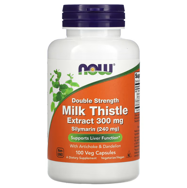 Milk Thistle Extract Double Strength 300 мг Now Foods 100 капсул