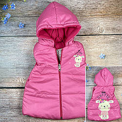 Жилетка на флісі для дівчинки Розмір: 1,2,3,4 роки (03447)