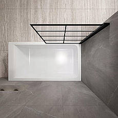 Шторка для ванни REA LAGOS-1 80 BLACK, фото 4