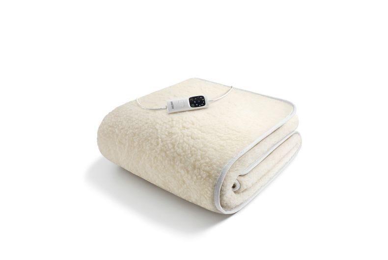 Електро простирадло Imetec Scaldasonno 150x80 см 100% вовна Італія, фото 1