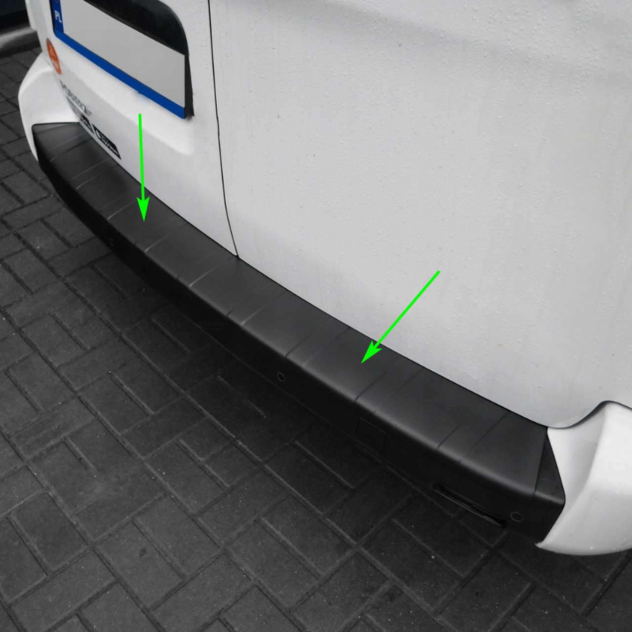 Захисна накладка на задній бампер для Citroen Jumpy III / SpaceTourer 2016-2025, фото 1