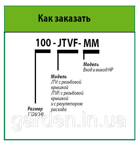 100-JTV Электромагнитный клапан 