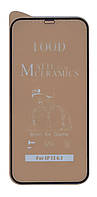 Захисне скло NoName Film Ceramic Matt для Apple Iphone 12 / 12 Pro Чорне те. паковання