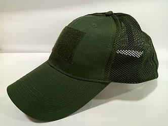 Бейсболка з липучкою та сіткою Olive