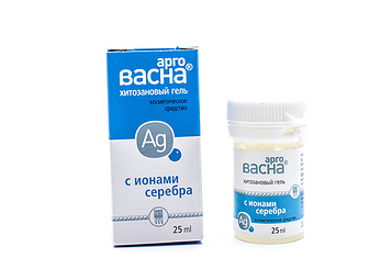 Арговасна хітозановий гель з іонами срібла 25 г Арго (заживлення, рани, опіки, вугри, герпес, алергія, шрами)