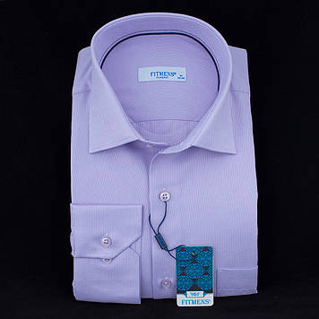 Сорочка чоловіча, приталена (Slim Fit), з довгим рукавом, FITMENS T.03 OXFORD 90% бавовна 10% поліестер M(Р)