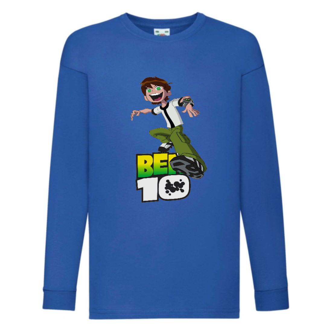 Лонгслив реглан Ben 10 007 з довгим рукавом (BEN-007 blu) розмір 104-116-128-140-152 синій, фото 1