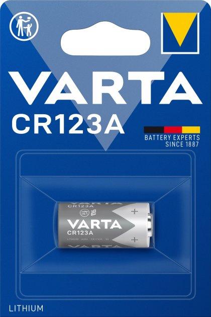 Батарейка Varta CR 123A BLI 1 шт (Оригінал)