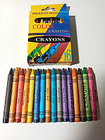 Воскові олівці 16 кольорів CRAYONS