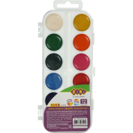 Водорозчинні акварельні фарби, 12 кольорів,  KIDS Line ZB.6544