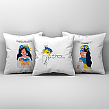 Подушка 35*35 см What is your super power? I`m ukrainian., фото 3