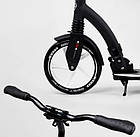 Самокат Best Scooter з переднім амортизатором, передні колеса 230 мм, задні 200 мм PU, широке кермо, фото 4