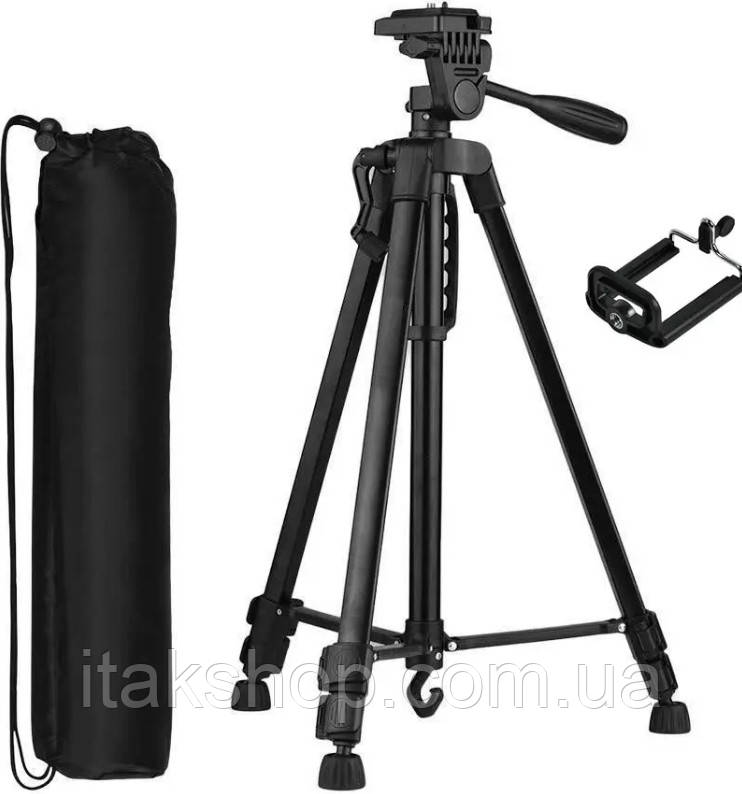 Компактний штатив Yunteng VCT-5208 + чохол + пульт, фото 1