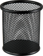 Подставка для ручек BUROMAX круглая металлическая d 90 х 98 мм Черная арт. BM.6202-01