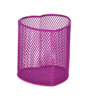 Склянка для ручок ZiBi KIDS Line Серце 90 х 90 х 100 мм металевий Рожевий арт. ZB.3102-10