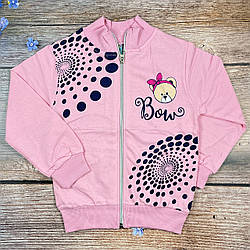 Кофта на блискавці для дівчинки Розміри: 5,6,7,8 років (03462-1)