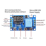 Реле часу (модуль таймера) програмований цифровий 0,1 сек-999 хвилин, фото 3