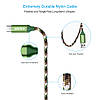 Кабель зарядний Choetech USB 3.0 — Type-C 2.4A нейлонова обплетення 1 м Green (AC0009-102AG), фото 4