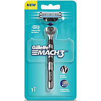 Станок с 1 сменной кассетой Gillette Mach3 (4987176077776)