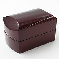 Футляр під червоне дерево для ювелірних виробів лакований exclusive під кулон підвіску розмір 5х5х7,5 см