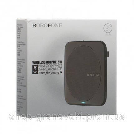 Бездротовий заряд Borofon BQ1 black, фото 2