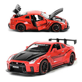 Машинка Nissan GTR R35 моделька іграшка металева колекційна 15 см Червоний (59578)