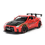 Машинка Nissan GTR R35 моделька іграшка металева колекційна 15 см Червоний (59578), фото 8