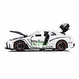 Машинка Nissan GTR R35 іграшка моделька металева колекційна 15 см Білий (59579), фото 3