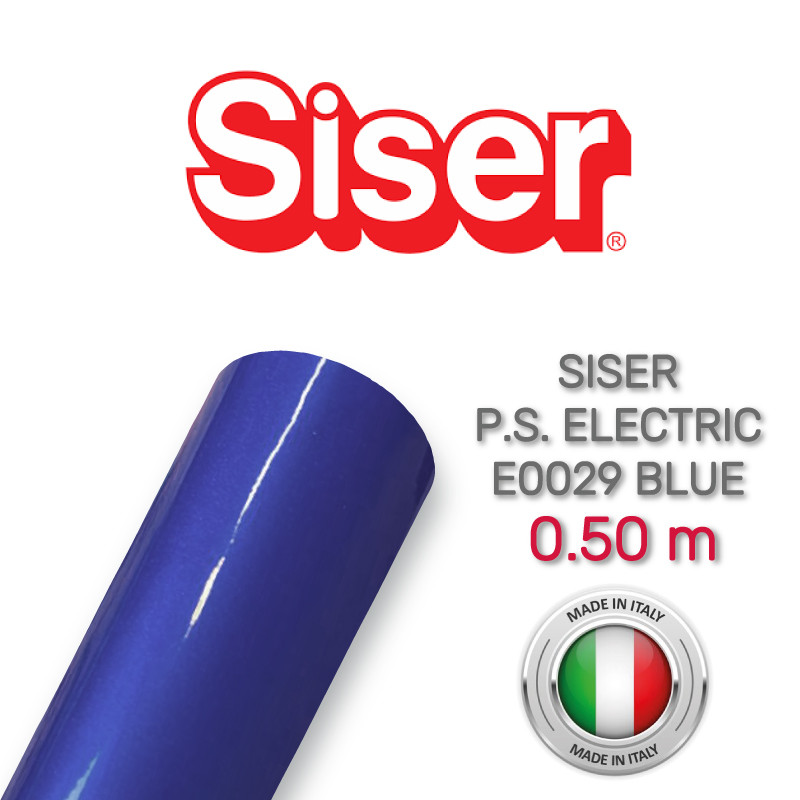 Siser PS Electric E0029 Blue (Плівка для термопереносу синя)