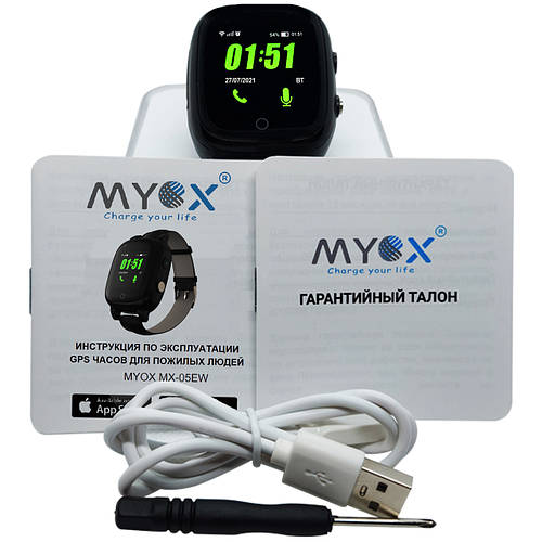 Купить GPS часы для пожилых MYOX MX-05EWB (4G) с видеозвонком, цена ...