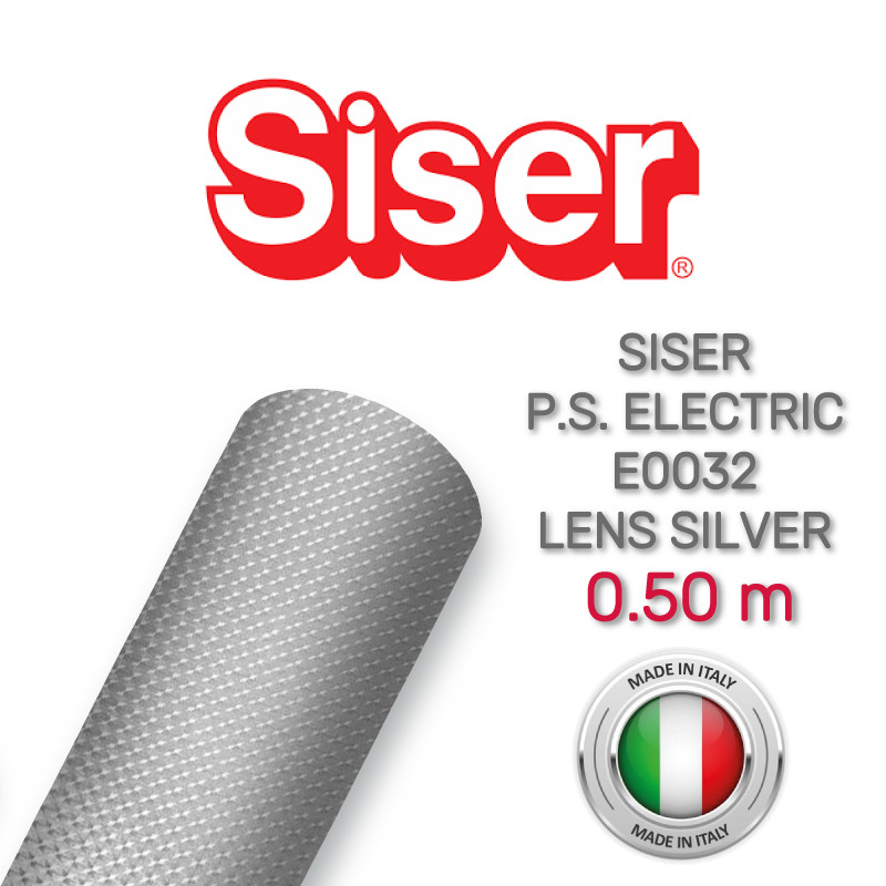 Siser PS Electric E0032 Lens Silver (Плівка для термопереносу сріблясто-об'єктивна), фото 1