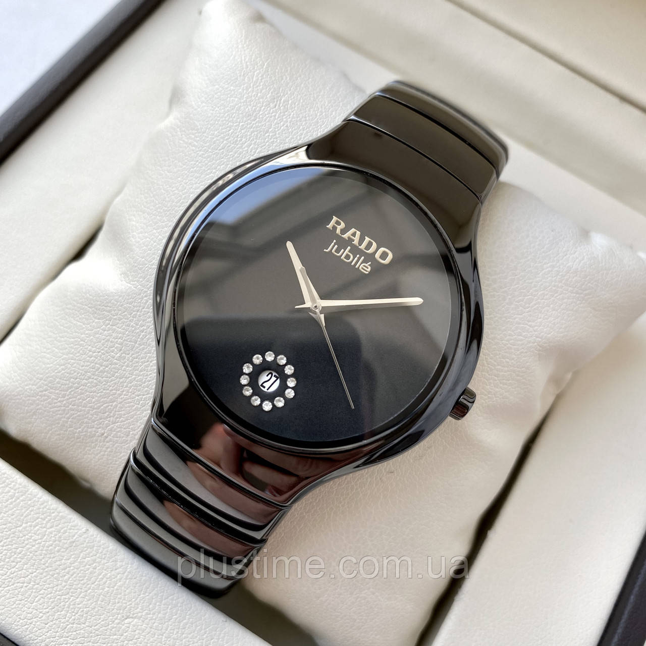 Керамические Часы Rado Jubile Ceramic Black Стильные Круглые Кварцевые ...