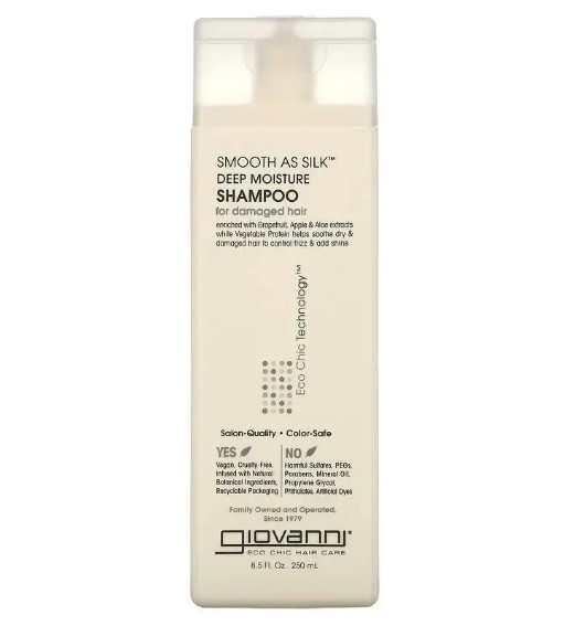 Шампунь "Шелковый" Giovanni Eco Chic Hair Care Smooth As Silk Deep Moisture Shampoo - фото 1 - id-p1649209741