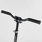 Самокат Best Scooter з переднім амортизатором, передні колеса 230 мм, задні 200 мм PU, широке кермо, фото 4