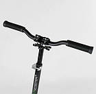 Самокат Best Scooter з переднім амортизатором, передні колеса 230 мм, задні 200 мм PU, широке кермо, фото 5