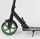Самокат Best Scooter з переднім амортизатором, передні колеса 230 мм, задні 200 мм PU, широке кермо, фото 7