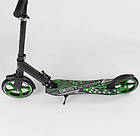 Самокат Best Scooter з переднім амортизатором, передні колеса 230 мм, задні 200 мм PU, широке кермо, фото 4