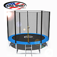 Батут 183 см King Sport з сіткою + драбина