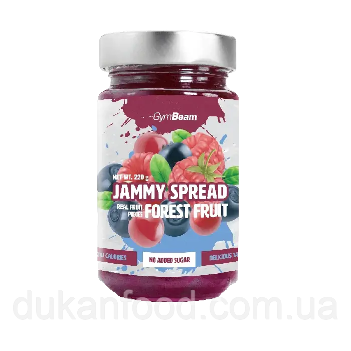 Джем "Лісові ягоди" без цукру, GymBeam, 220 г