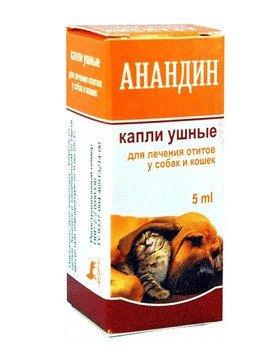 Купить Анандин - капли ушные для собак и кошек (лечение отита), цена 54 ...