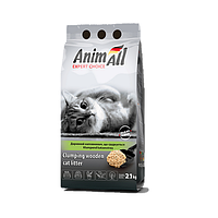 Древесный комкующийся наполнитель AnimAll для котов, 2,1 кг