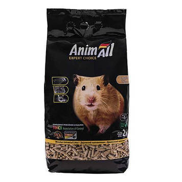 Деревний наповнювач AnimAll для котів, 2 кг