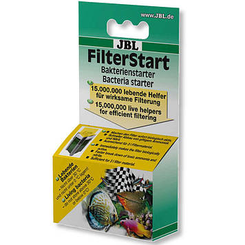 Рідкий препарат JBL FilterStart для активації нового фільтра в прісноводних і морських акваріумах, 10 мл